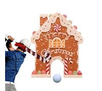 Juego De Golf Al Aire Libre - Juego De Minigolf Para El Patio Trasero Del Hogar Con Portería De Casa De Jengibre | Reuniones Navideñas Y Navideñas, Fiestas Familiares, Decoración Interior Y Exterior,