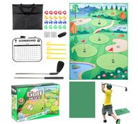 Juego De Golf | Alfombra De Juego De Chip De Golf para Niños | Kit De Práctica De Golpeo,para Hogar Jardín Trasero Interior Césped Niños Adultos Fiesta Playa Garaje Familiar Exterior