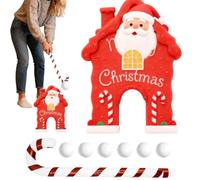 Juego De Golf Bastón De Caramelo | Mini para Interiores Y Exteriores En | Set De Campo De Golf De Pan De Jengibre Navideño | para Sala De Estar Y Reuniones Festivas