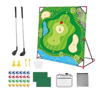 Juego De Golf Battle Chipping - Pelotas De Golf Adhesivas con Puntuación | Set de Tapete de Putt Didáctico, Equipo Recreativo Familiar para Oficina, Sala de Descanso, Playa y Vacaciones
