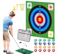 Juego De Golf Chipping - Versatile Multiuse Widely Used Efficient Alfombrilla Golpeo Pegajosa Portátil, Stylish, Kit Alfombra Doble Cara, con 20 Bolas para Niños | Multipurpose Outdoor Indoor Utility