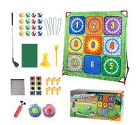 Juego de Golf de Aproximación,Alfombrilla de Práctica de Putting para Interior - Herramienta de Formación Educativa Juguetes de Exterior con Accesorios para Niños, Padres, Adolescentes y Adultos