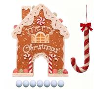 Juego de Golf de Jengibre, minigolf navideño, con Palos de bastón de Caramelo y Pelotas, Fiestas navideñas en casa o en la Oficina