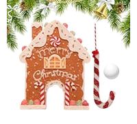 Juego De Golf De Pan De Jengibre | Juego De Mini Campo De Golf Portátil con Bastón De Caramelo Y Pelotas, El Mejor Juegos De Navidad, para Reuniones Navideñas, Dfiesta De Risa Divertida, Carnaval
