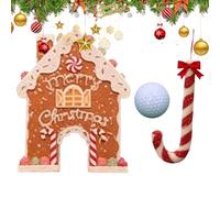 Juego de golf de pan de jengibre, juego de mini golf portátil, juguete de mini golf con de y pelotas, el mejor juego de Navidad para reuniones, decoración del hogar, fiestas