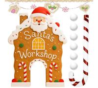 Juego De Golf Navideño De Pan De Jengibre Juguete Mini para Interiores Y