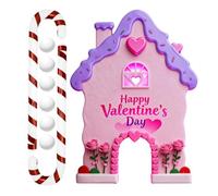 Juego de golf para el día de San Valentín, mini campo de golf portátil para interiores, club de putter y pelotas incluidas, actividad romántica para citas nocturnas, regalo de golf para parejas, tema