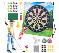 Juego de Golf para Exteriores, Set de Juego de Batalla con Alfombra de Chip de Golf, Herramienta de Formación Educativa Juguetes de Exterior con Accesorios para Niños, Padres, Adolescentes y Adultos