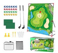 Juego de Golf pegajoso con Soporte, Juego de Chip de Golf portátil con tapete, Pelotas Adhesivas, Bolsa de Almacenamiento, Palos, Marcador, Soporte para Pelotas, Juguete Deportivo para Interiores y e
