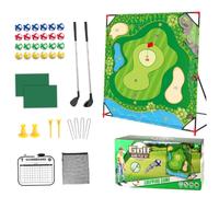 Juego de Golf pegajoso con Soporte Juego de Chip de Golf portátil con tapete, Pelotas Adhesivas, Bolsa de Almacenamiento, Palos, Marcador, Soporte para Pelotas, Juguete Deportivo para Interiores