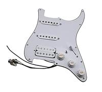 Juego De Golpeador De Guitarra Precableado SSH Multifunción Blanco Alnico 5 Pastillas Aptas Para For ST Guitarra Piezas de Repuesto de Guitarra