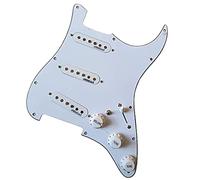 Juego De Golpeador De Guitarra Precableado SSS, Interruptor Multifunción, Pastillas De Bobina Única De Imán Blanco Para For FD Guitarra Piezas de Repuesto de Guitarra