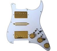 Juego De Golpeador Strat Precableado Mejorado, Interruptor Multifunción, Pastillas Alnico V, Golpeador HSH Para Fender ST Pastillas guitarra precableadas