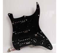 Juego de golpeadores de guitarra precableados para Fender Strat Style SSH Cargado Pickguard - con bobina única Alnico 5 y pastillas Humbucker, interruptor de 5 vías, kit completo de actualización
