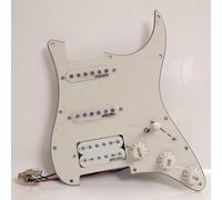 Juego de golpeadores de guitarra precableados para Fender Strat Style SSH Cargado Pickguard - con bobina única Alnico 5 y pastillas Humbucker, interruptor de 5 vías, kit completo de actualización