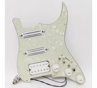 Juego de golpeadores de guitarra precableados para golpeador cargado por Strat SSH precableado - Juego de pastilla Humbucker Alnico 5 con bobina dividida, compatible con kit de actualización de