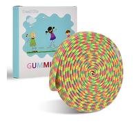 Juego de gomas elásticas para niños, DealKits Goma Rubber Twist Juego Goma de saltar Banda elástica Cuerda de saltar 4M con instrucciones, Juego infantil Juegos de jardín Juego de recreo, Regalo de