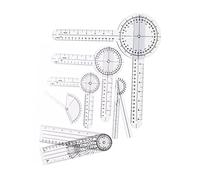 Juego de Goni¨®metro M¨¦dico de 6 Piezas, Material PVC, Incluye Transportadores de 15cm, 20cm y 30cm, Regla de Dedo y Regla de Hueso, Herramienta de Medici¨®n de ¨¢ngulos