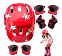 Juego de gorro y almohadillas para niños, gorro y almohadillas para monopatín | Muñequeras Niño Ciclismo Bicicleta Monopatín Rodilleras Coderas,Rodilleras de patinaje resistentes a los golpes, conjunt