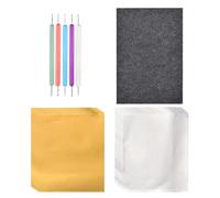 Juego de grabado en relieve de papel de aluminio, educativo de doble cara, kit de manualidades con bolígrafos, para proyectos de aula, decoración del hogar, vacaciones, manualidades, tarjetas