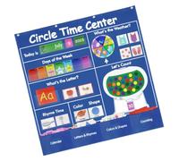 Juego de gráficos de bolsillo de rutina diaria para centros de aprendizaje temprano, calendario, carta meteorológica y tablero de pared para contar para uso en o en hogar, tablero de de