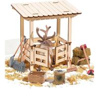 Juego de granja de juguetes genéricos - Accesorios de juego de rol realistas - Set completo con animales de granja para | para adultos casa cumpleaños