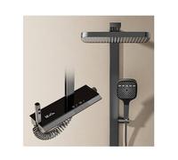 Juego de grifo de ducha montado en la pared, combo de cabezal de ducha de mano, pulverizador de bidé, grifo de bañera con pantalla digital de temperatura, sistema de ducha de lluvia