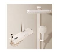 Juego de grifo de ducha montado en la pared, combo de cabezal de ducha de mano, pulverizador de bidé, grifo de bañera con pantalla digital de temperatura, sistema de ducha de lluvia