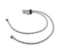 Juego de grifo mezclador de ducha de aleación de zinc con interfaz G1/2, mangueras de entrada y salida de 80 cm, cabezal de aspersor y soporte para caravana, champú, cama, salón, spa, uso plateado