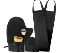 Juego de guantes autobronceadores 5 en 1, guante de bronceado falso, aplicador de bronceado, cepillo de bronceado para cuerpo y cara, aplicador de loción para espalda, cepillo autobronceador y guante