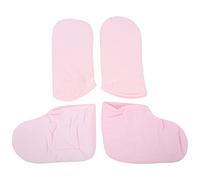 Juego de guantes de cera de parafina, manoplas suaves aisladas para el cuidado de los pies, manoplas blanqueadoras, tratamiento de SPA, salón profesional, uso doméstico, poliéster