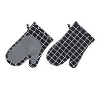 Juego de guantes de cocina, silicona con resistencia al calor, resistente al agua para cocina, perfecto para barbacoa y microondas