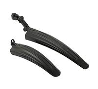 Juego de guardabarros ajustables para bicicleta de montaña y bicicleta, delantero, trasero, ligero, flexible, rápido, desmontable, sintético, fácil de instalar, con bridas de cremallera, diseño de