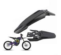 Juego de guardabarros delantero y trasero para bicicleta de cross eléctrica Light Bee, guardabarros de plástico ABS con aspecto de carbono, negro, diseño robusto para todoterreno (negro)