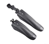 Juego de guardabarros delantero y trasero para bicicleta, kit de plástico PVC para bicicletas infantiles de 12 a 20 pulgadas, guardabarros negro para niños en bicicleta bajo la lluvia y el barro