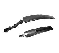 Juego de guardabarros para bicicleta de montaña, guardabarros delanteros y traseros, guardabarros telescópicos de plástico con montaje ajustable para ruedas de 16 a 26 pulgadas y