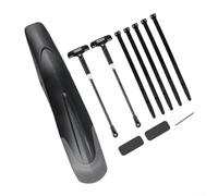 Juego de guardabarros para bicicleta de montaña para ruedas delanteras y traseras de 26/29 pulgadas, compatible con liberación rápida, estilo retráctil, hecho de ABS resistente y materiales de