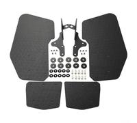 Juego de guardabarros trasero | para Polaris para RZR Pro R 2022+ | Protectores ABS negros | Panel de protección de remolque resistente al desgaste | para vehículos todoterreno | Para una fácil