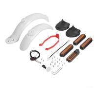Juego de guardabarros trasero para Xiaomi M365 Pro con luz LED trasera | Incluye luz trasera LED, tira reflectante, soporte de metal, se adapta a m365/Pro/para 1s/para pro2, mejora la visibilidad