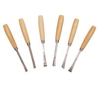 Juego de gubias con mango de madera