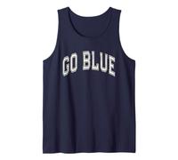 Juego de Guerra de Campamento de Verano Let's GO Blue para la Competencia de formación de Equipos Camiseta sin Mangas