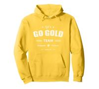 Juego de Guerra de Colores Vintage de Let's GO Gold Team Summer Camp Hustle Sudadera con Capucha