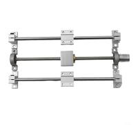 Juego de guía de soporte de riel lineal para varillas de tornillo T8 con inclusión completa de componentes (250 mm)