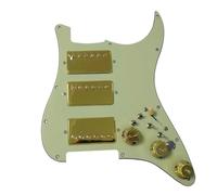 Juego De Guitarra Pickguard,Electric Guitar Pickg Golpeador ST Precableado Cargado Humbucker HHH Alnico 5 Coil Split(3)