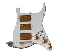 Juego De Guitarra Pickguard,Electric Guitar Pickg Golpeador ST Precableado Cargado Humbucker HHH Alnico 5 Coil Split(5)
