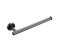 Juego de hardware de baño de acero inoxidable moderno con estante para toallas soportador de papel higiénico colgador de barra y gancho cepillado con el acabado gris metálico incluye el anillo de