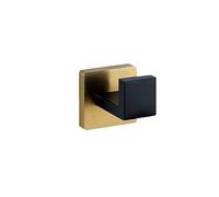 Juego de Hardware de baño Montaje de Pared Murera Negra Gold de Acero Inoxidable Toalla de Toalla de Toalla de Toalla con Toalla de Papel Accesorios de baño de túnica Set, SR, Set de 5 Piezas (Gancho