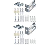 Juego de hardware para puerta plegable de 40 piezas, piezas de repuesto para puerta plegable, puerta corredera, puerta de armario, puerta plegable, hardware, mantenimiento resistente