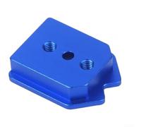 Juego de hebilla de cinturón de herramientas de liberación rápida, clip cuadrado de latón redondo y aluminio para cinturones Tajima, hardware CNC resistente a la corrosión con múltiples agujeros de