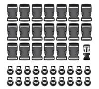 Juego de hebillas rápida y resorte ZORVYN - 40 uds., para mochilas, cinturones y más